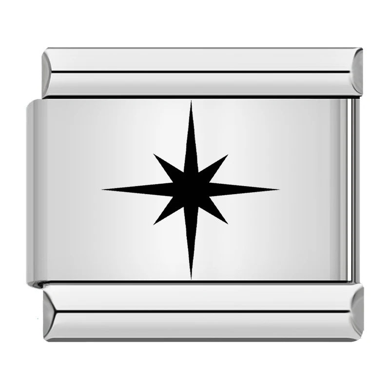 Wholesale Italian Charm Bracelet 9mm DIY  laser-engraved cross  Creative Stainless Steel Composable Bracelet