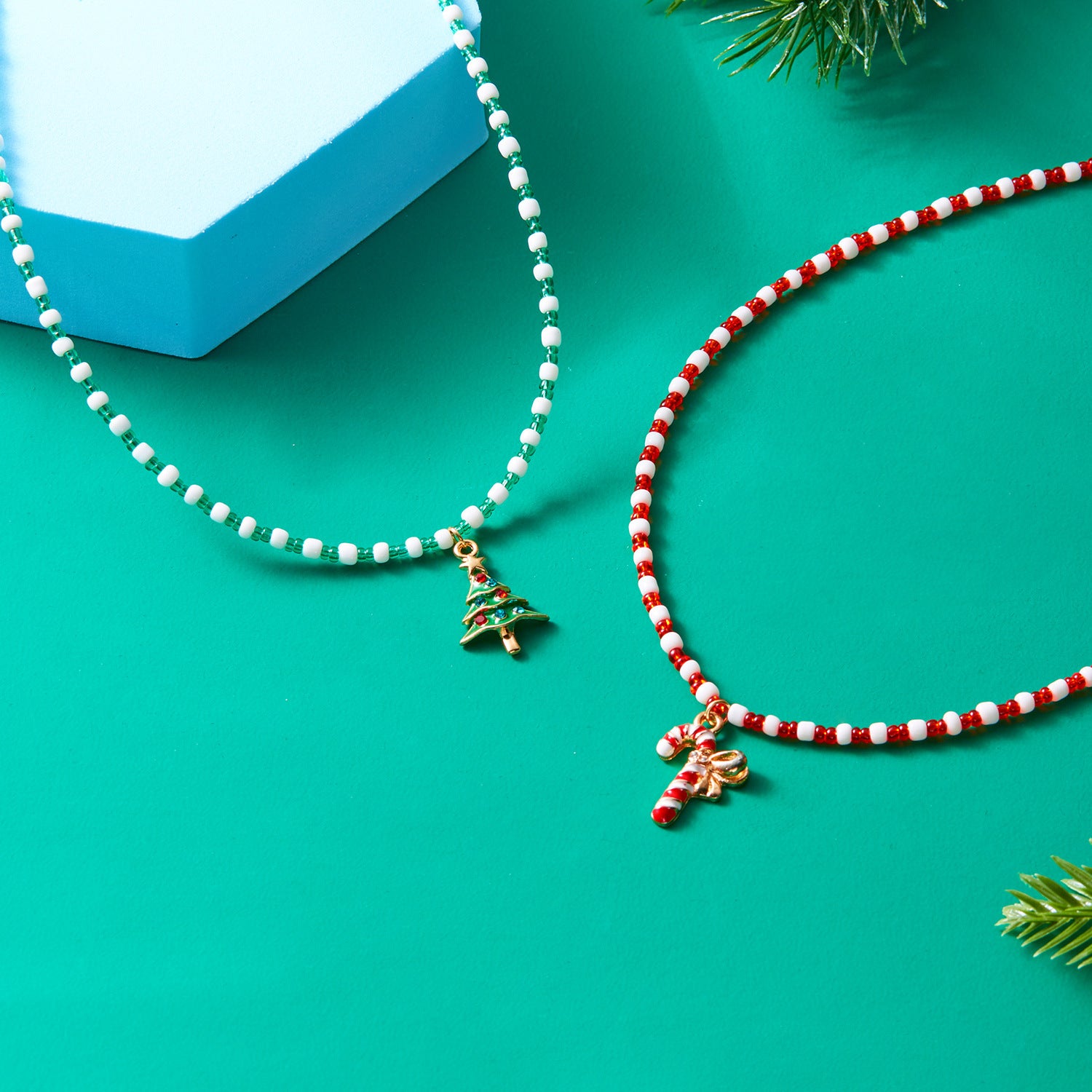 Wholesale Handmade Beaded Christmas Necklaces