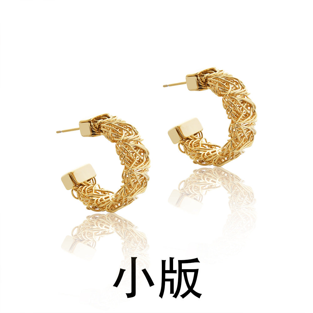 Wholesale Braided wire wrapped earrings