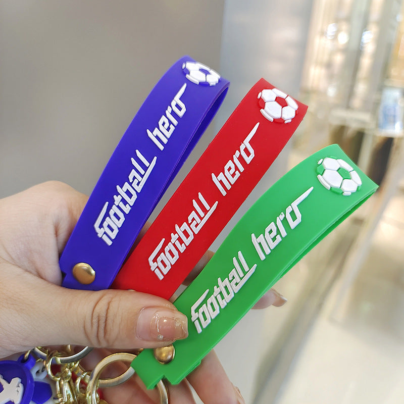 Wholesale World Cup Cartoon Mini Simulation Football Keychain