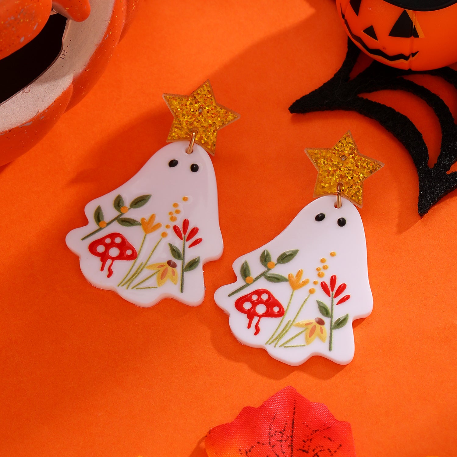 Wholesale Acrylic Ghost Earrings Stylish  Fashion Accessory for Party Gift Resale