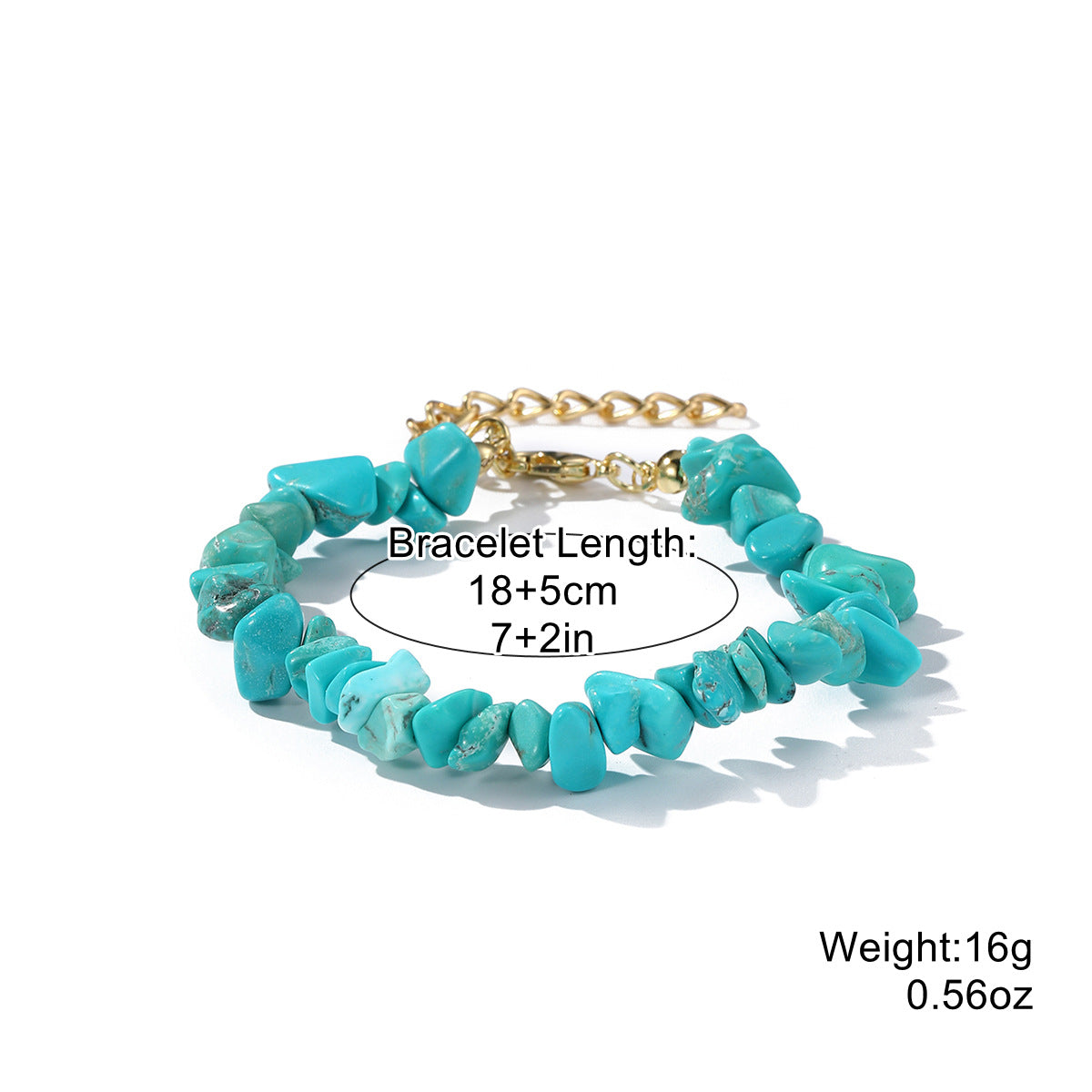 Wholesale  Bohemian colored gravel bracelet