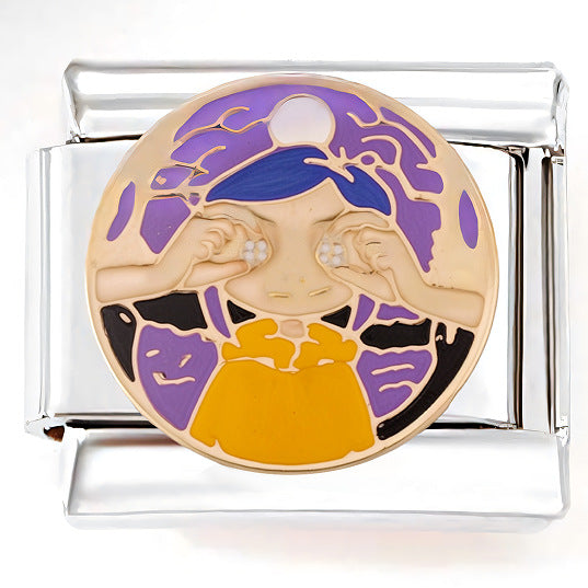 Wholesale DIY stainless steel bracelet little fox skull holiday style module bracelet