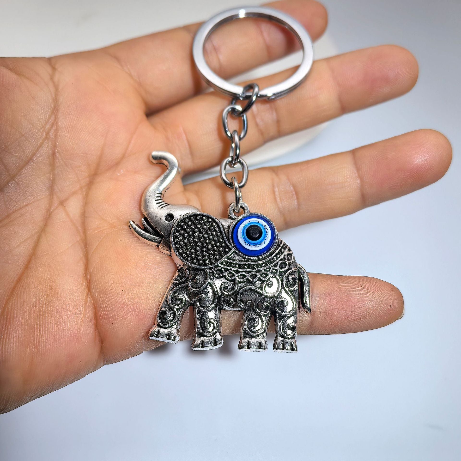 Wholesale Devil Eyes Elephant Keychain