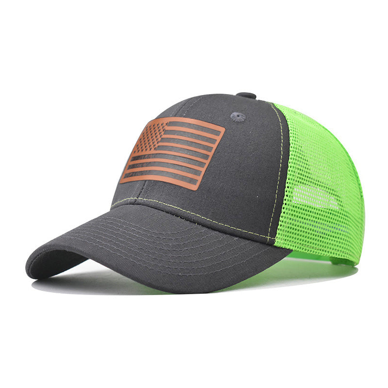Wholesale American Flag Independence Day Baseball Cap Adjustable Breathable Oxford Lined Outdoor Hat For Adults