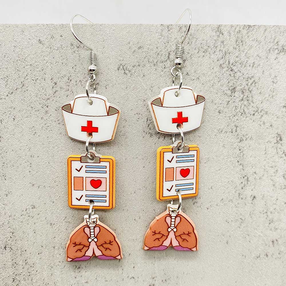 Wholesale Nurses'  Day Acrylic Earrings