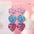 Wholesale  Valentine's Day Love Acrylic Triple Pendant Earrings