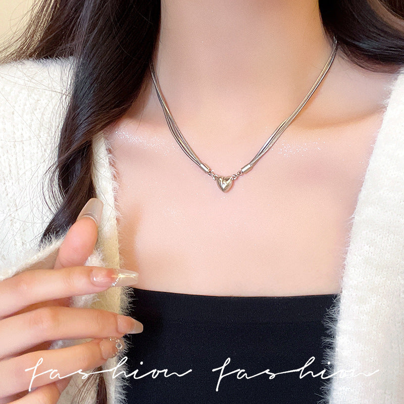 Wholesale Love Magnetic Titanium Steel Necklace