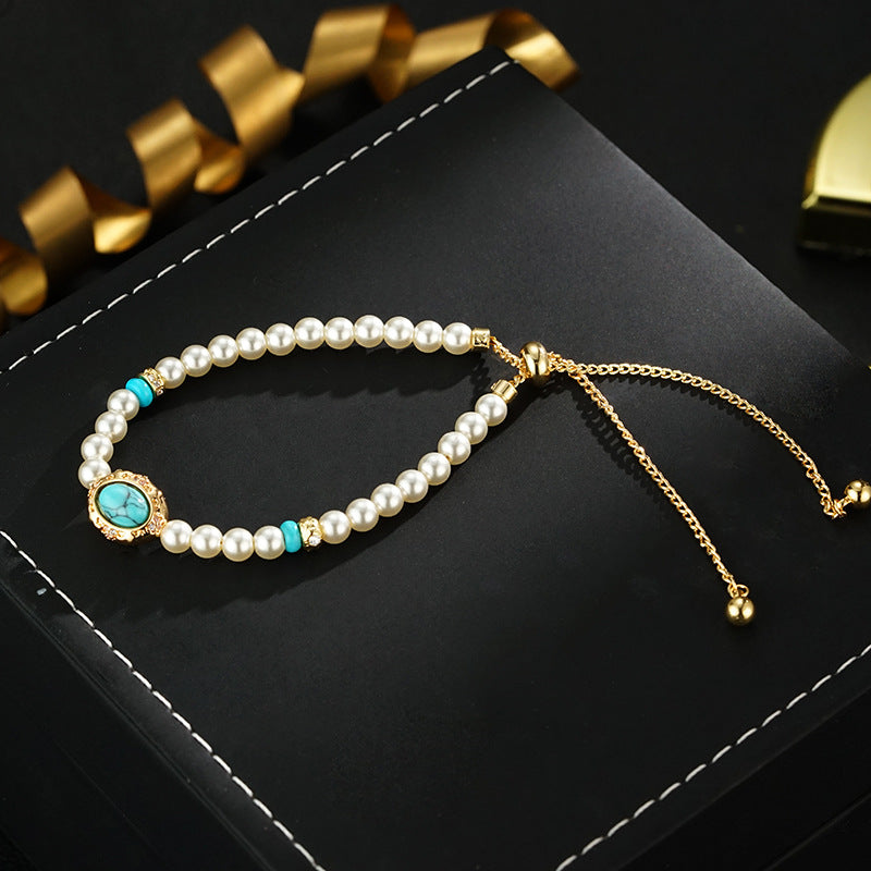 Wholesale Begonia Series Light LuxuryBeads Drawable Bracelet