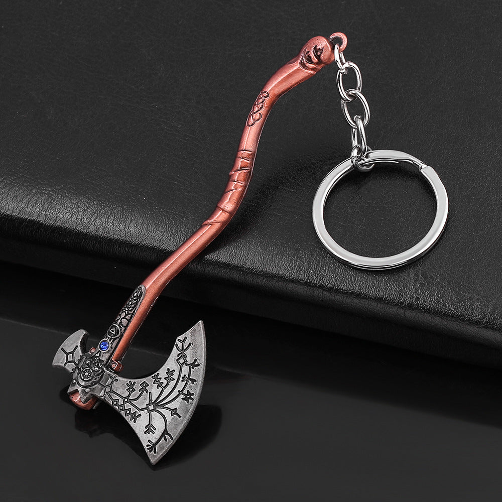Wholesale  Zinc Alloy Axe Keychain