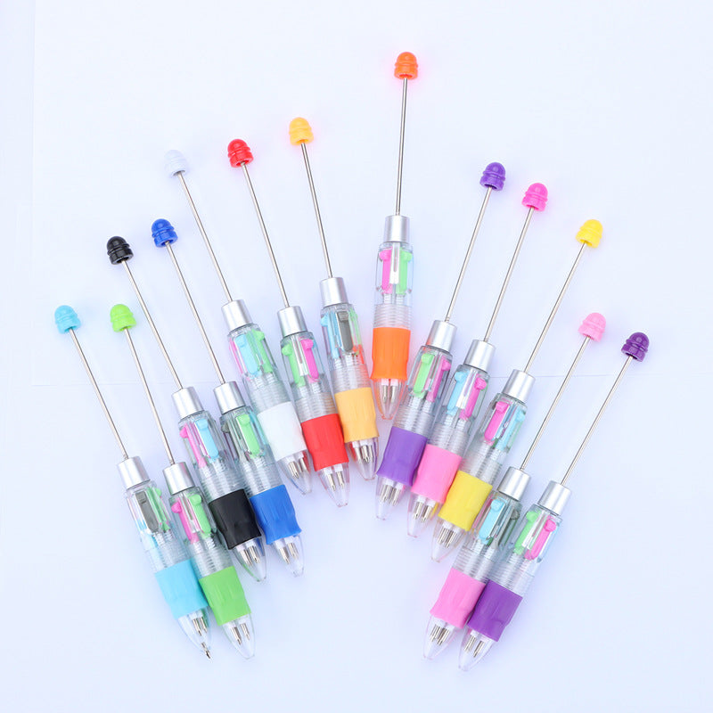 Wholesale Beadable Pens Four-color Refill DIY Beaded Pens ACC-PN-JinBN019