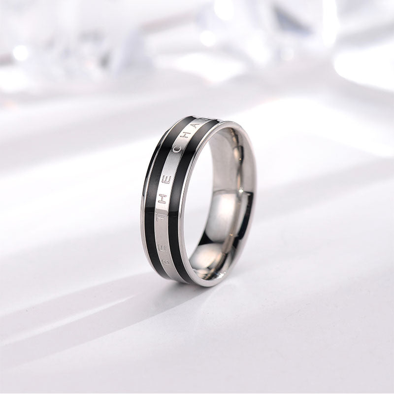 Wholesale Titanium Steel Rings with Diamond Rings ACC-RS-KDC003