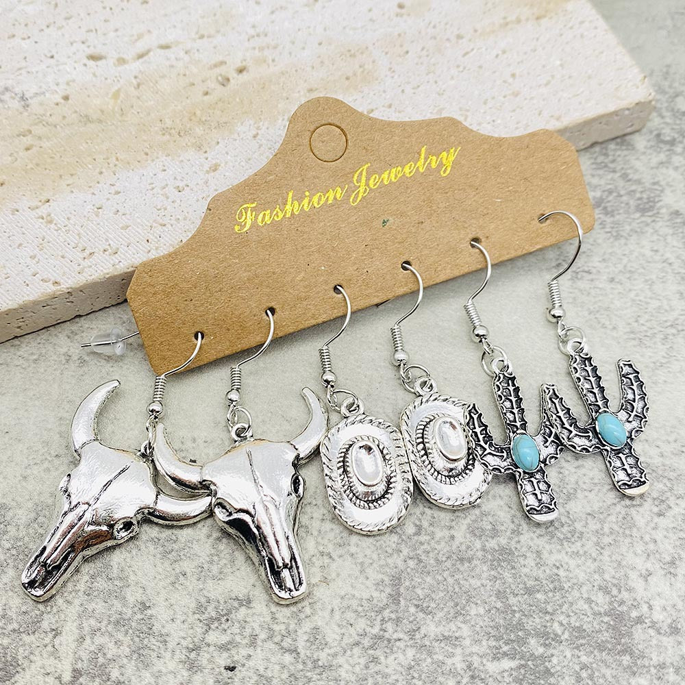 Wholesale Western Cowboy Series Earring Set