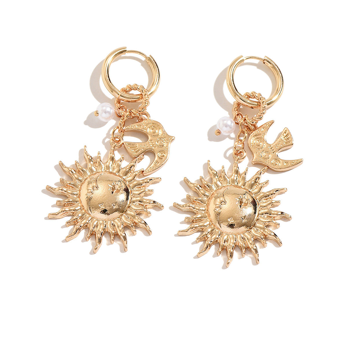 Wholesale Zinc Alloy Heart Pendant Earrings - Trendy Fashion Jewelry Accessory