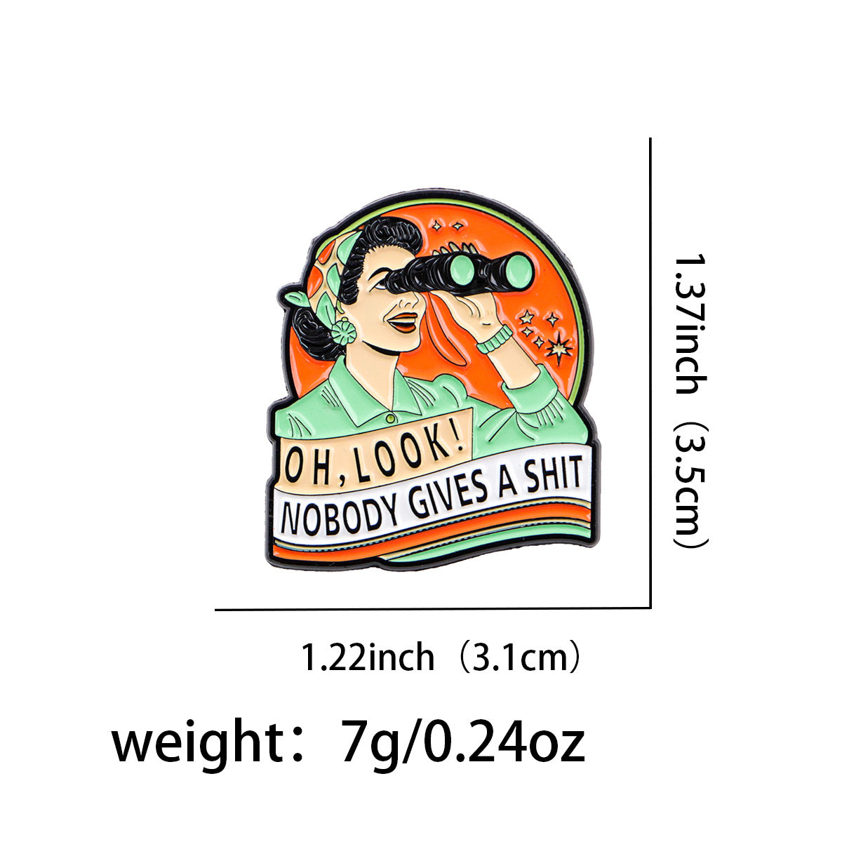 Wholesale English Quote Star Character Brooch Badge