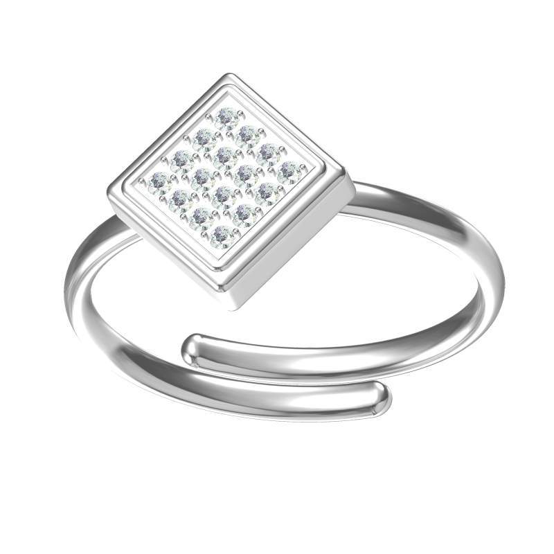 Wholesale 2PCS Titanium steel heart and flower geometric open ring