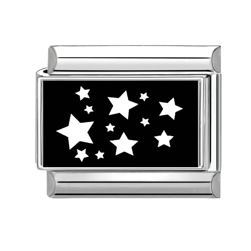 Wholesale  9mm Italian Charm Starter Bracelets DIY square Single Section Creative Stainless Steel Composable Bracelet