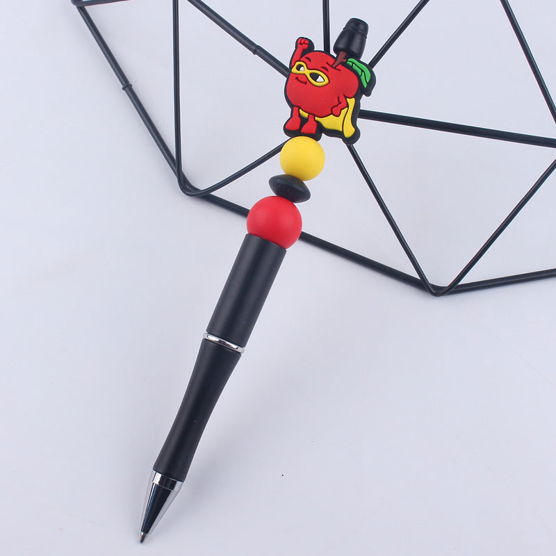 Wholesale Cartoon fruit series  handmade beaded ballpoint pen