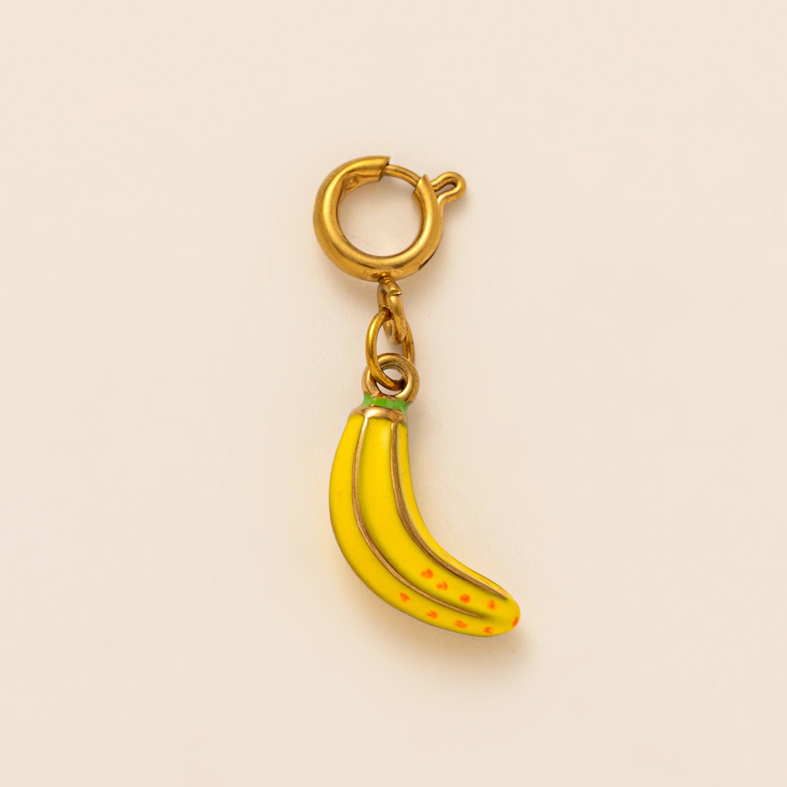 Wholesale Stainless steel electroplated 18K gold fruit series pendant