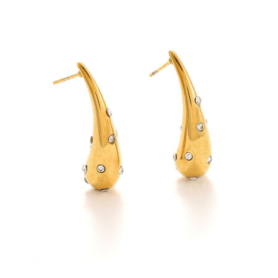 Wholesale Vintage Pearl Earrings Zircon C-Shaped Earrings ACC-ES-TaiYu002