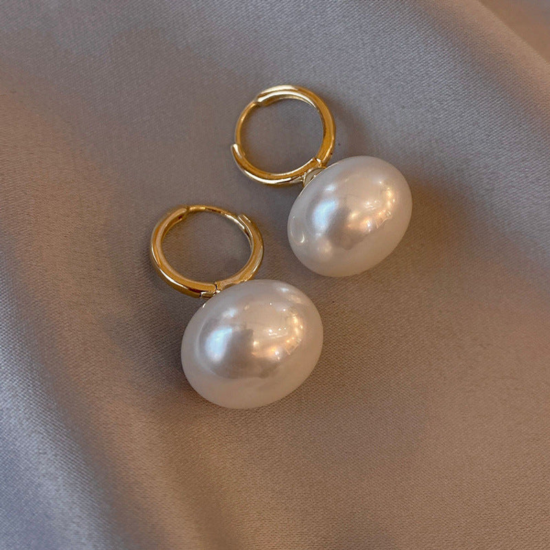 Wholesale Vintage 925 Large Pearl Earrings ACC-ES-Yixin006