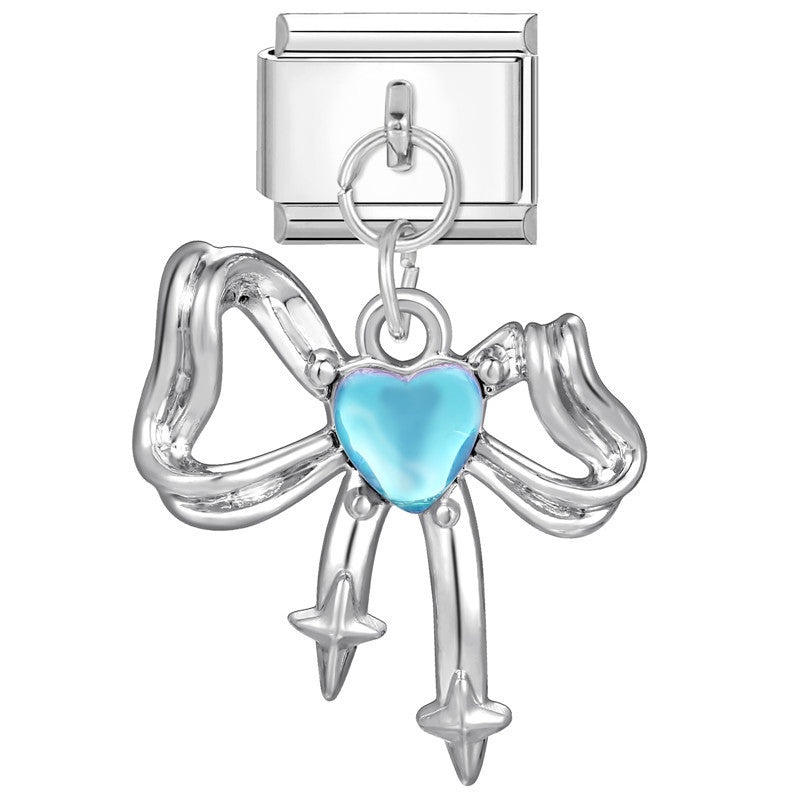 Wholesale 9mm Italian Charm Starter Bracelets DIY square Single Section Creative Stainless Steel Composable Bracelet