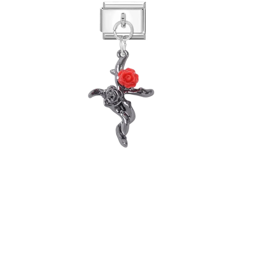 Wholesale Punk Cross DIY Bracelet Charms Titanium Steel Fashion Accessory for Gift and Boutique Resale