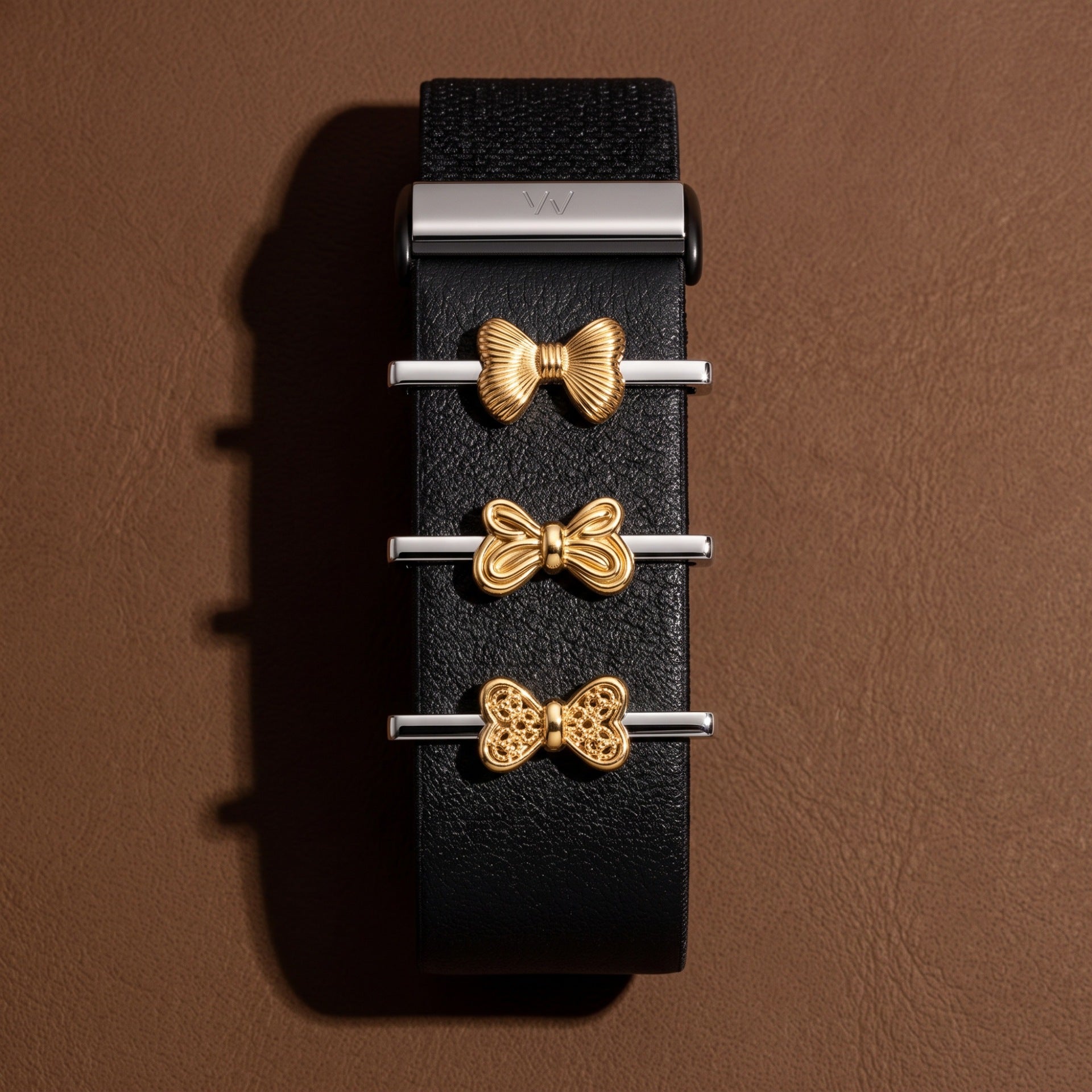 Wholesale Flower Design Stainless Steel Slider Charm DIY Jewelry Accessory For Bracelet Watch Band Gift