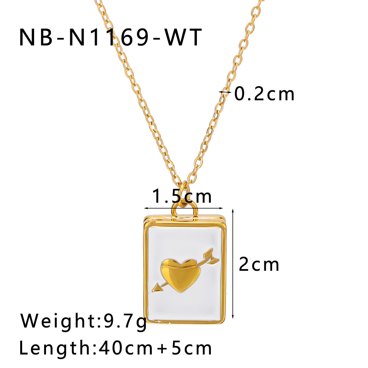 Wholesale color book titanium steel necklace love necklace