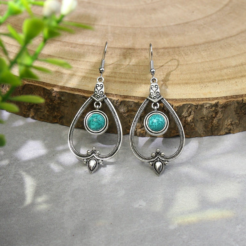 Wholesale Bohemian Turquoise Earrings for Party Wear Fashion Accessory