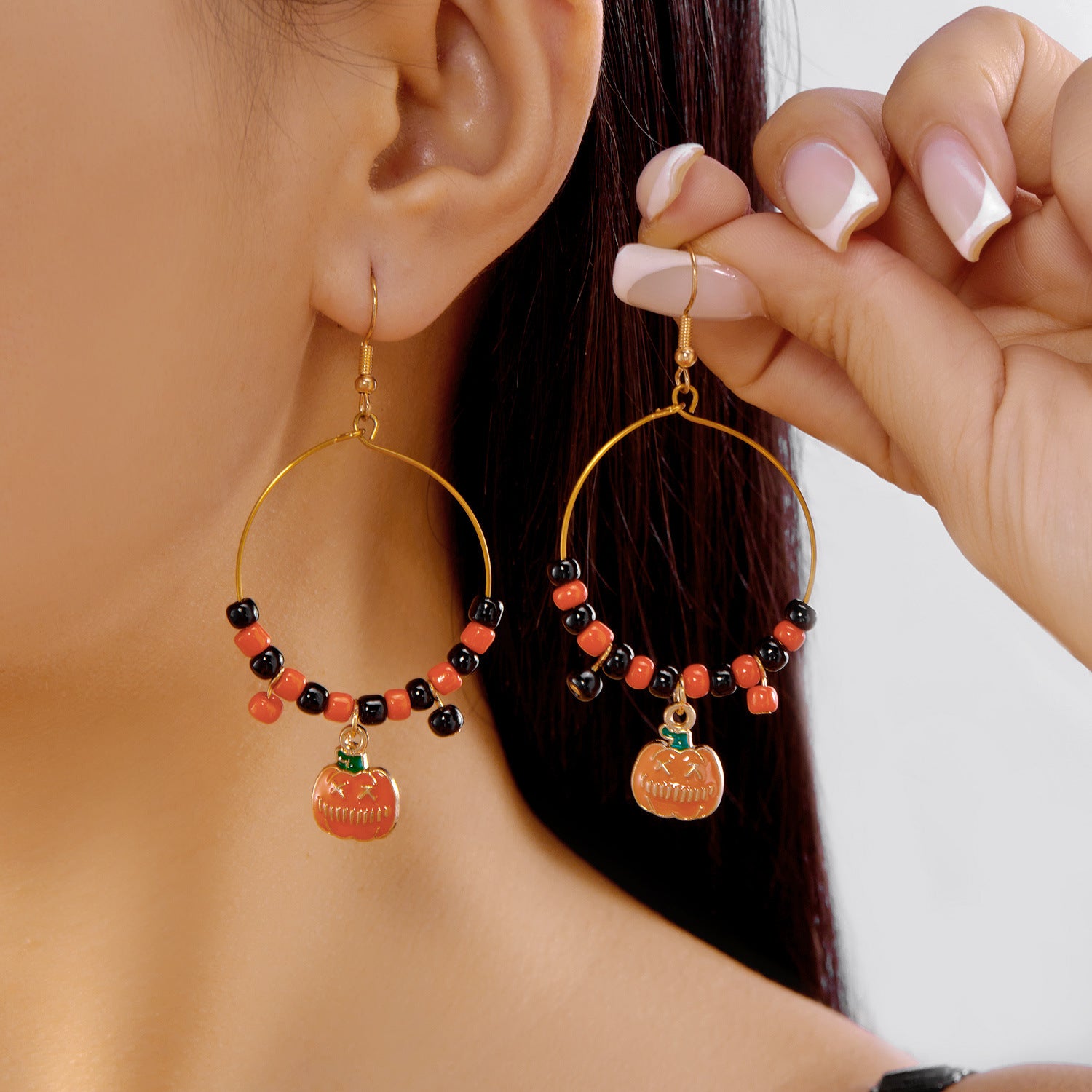 Wholesale Cute  Pumpkin Ghost Spider Bat Cat Halloween Earrings