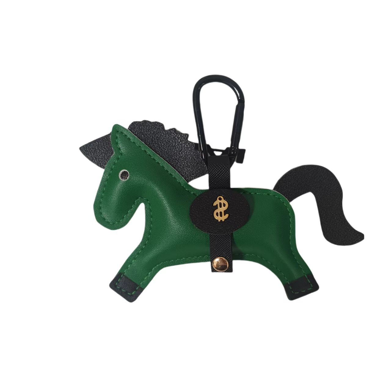Wholesale Creative Horse Shape Leather Keychain Bag Charm Burgundy For Car Keys And Housewarming Gift