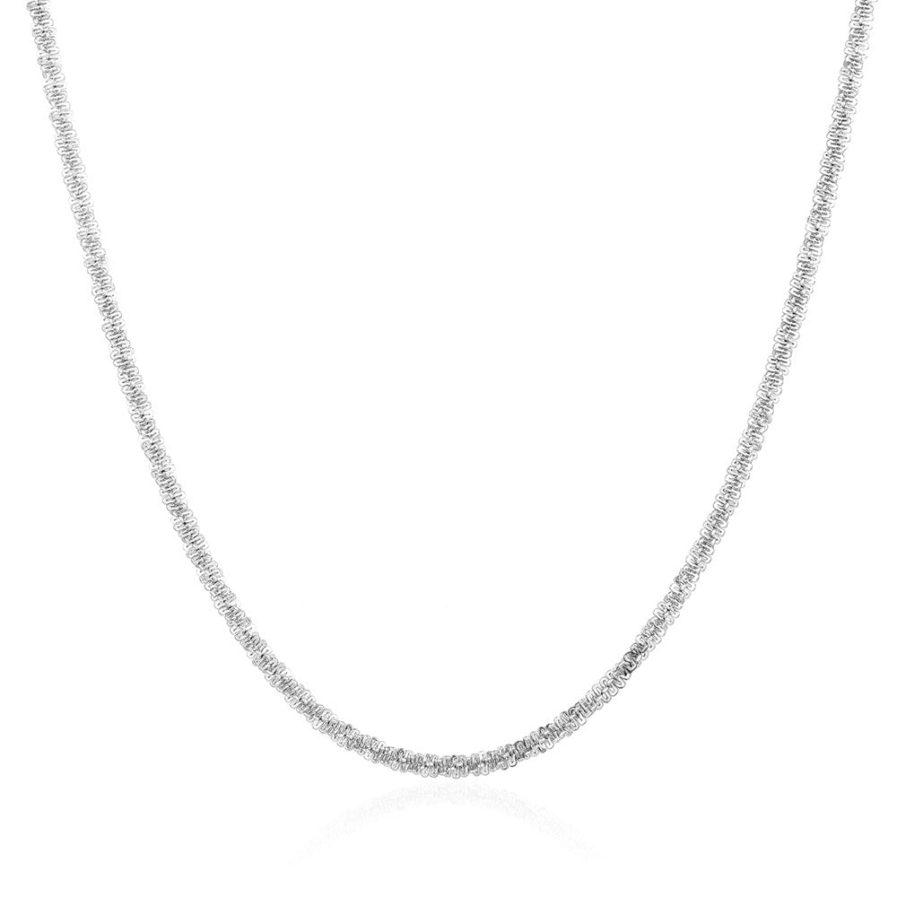 Batch of Shiny Plain Chain Titanium Steel Choker Necklaces ACC-NE-Yixin007