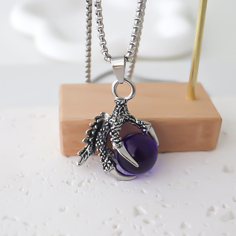 Wholesale Fashion dragon claw  pendant  necklace