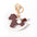 Wholesale Cute  Handmade Rocking Horse Leather Cotton Pendant Keychain