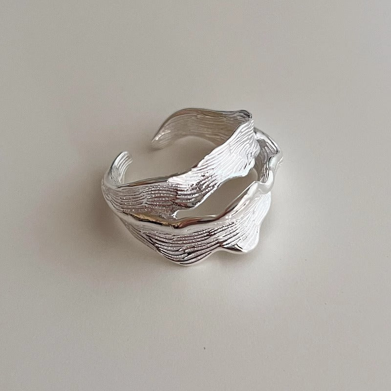 Wholesale Versatile Textured Open Ring