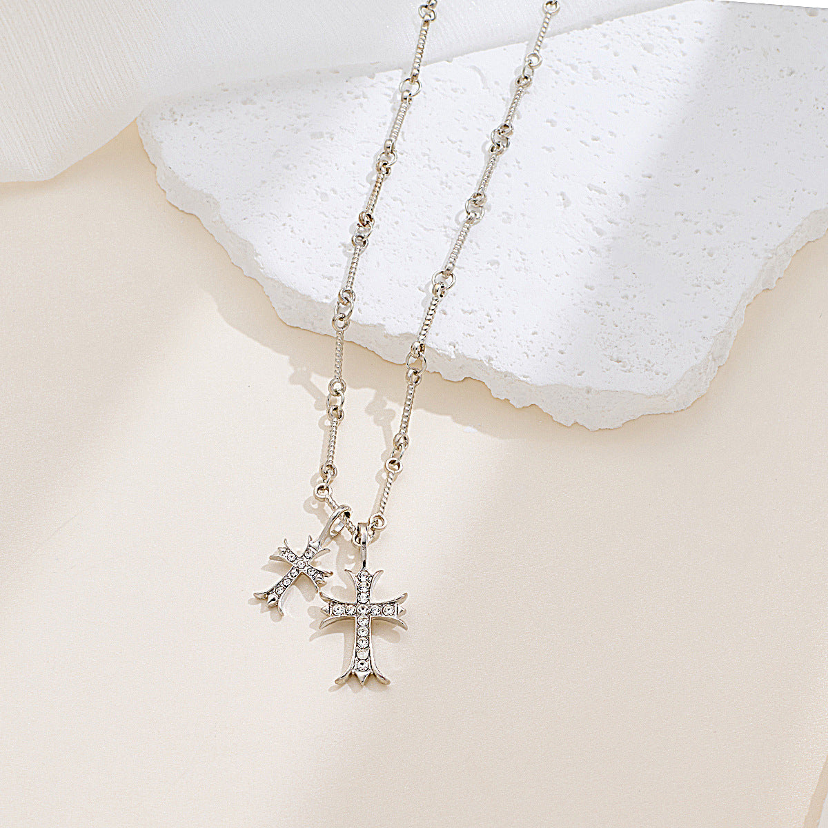 Wholesale Cross Long Necklace Clavicle Chain Elegant All-match Necklace