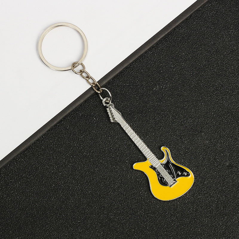 Wholesale Zinc Alloy Metal Enamel Guitar Keychains ACC-KC-MengOu002