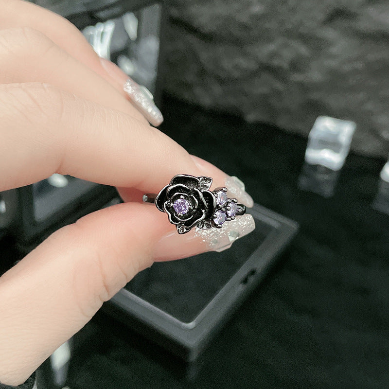 Wholesale  Rose Flower Opening Ring