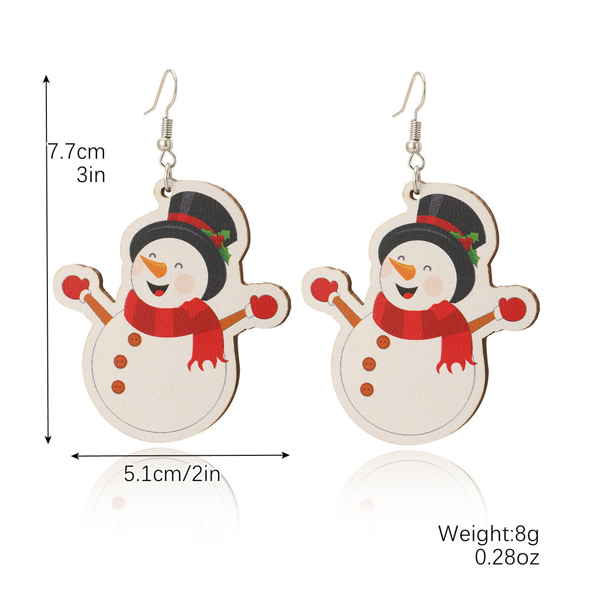 Wholesale  Snowflake Christmas Earrings