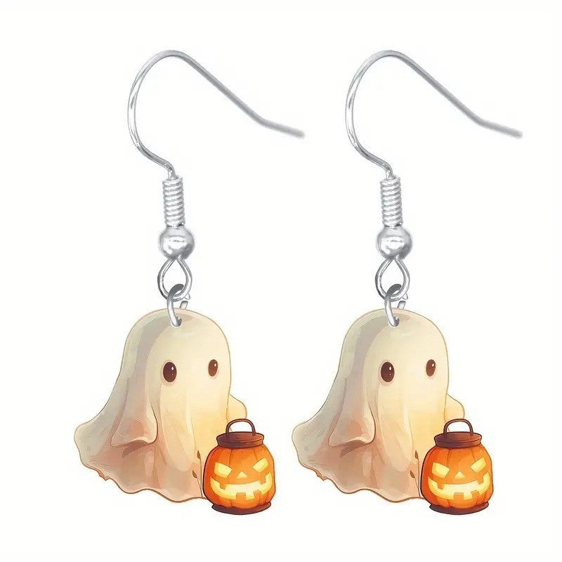 Wholesale  Acrylic Ghost Earrings