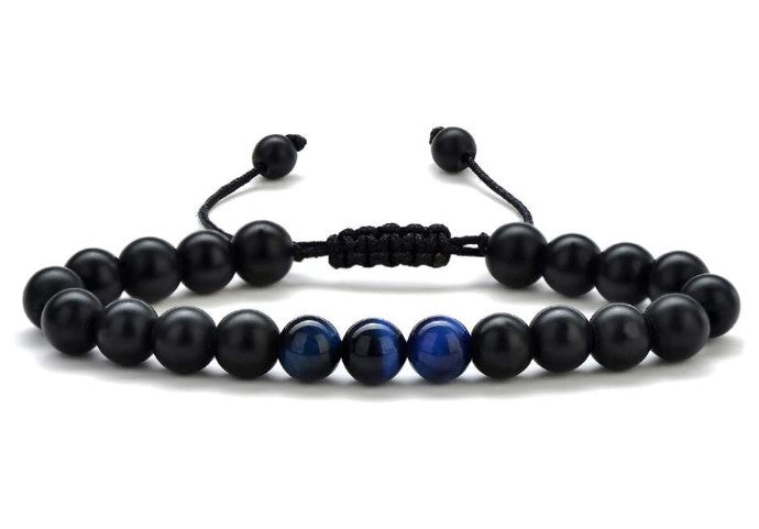 Wholesale Men's Bracelets Stone Tiger Eye Stone Braided Bracelets ACC-BT-Ruiz003