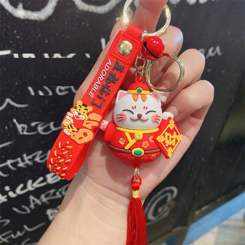 Wholesale Cute cartoon silicone keychain ACCVIP
