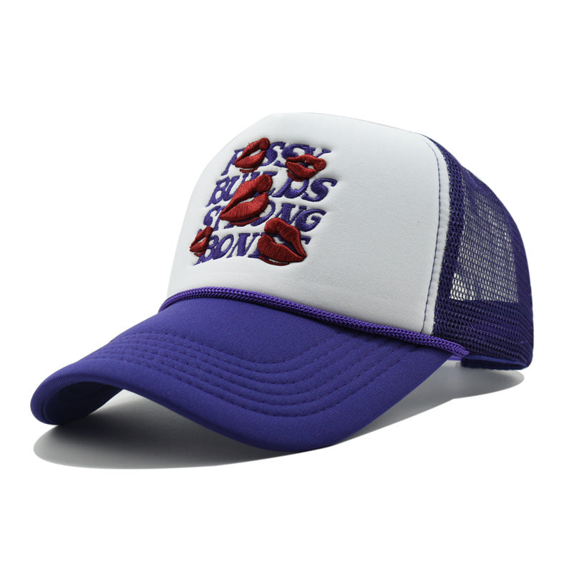 Wholesale  Letter Embroidered Cap Sunscreen Trucker Cap Baseball Cap