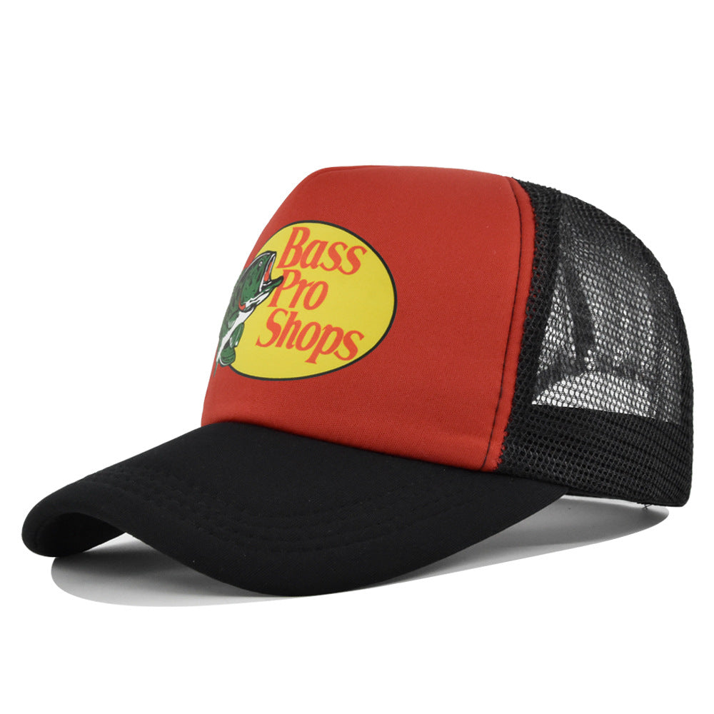 Wholesale Printed fish silk screen cap summer net Hat