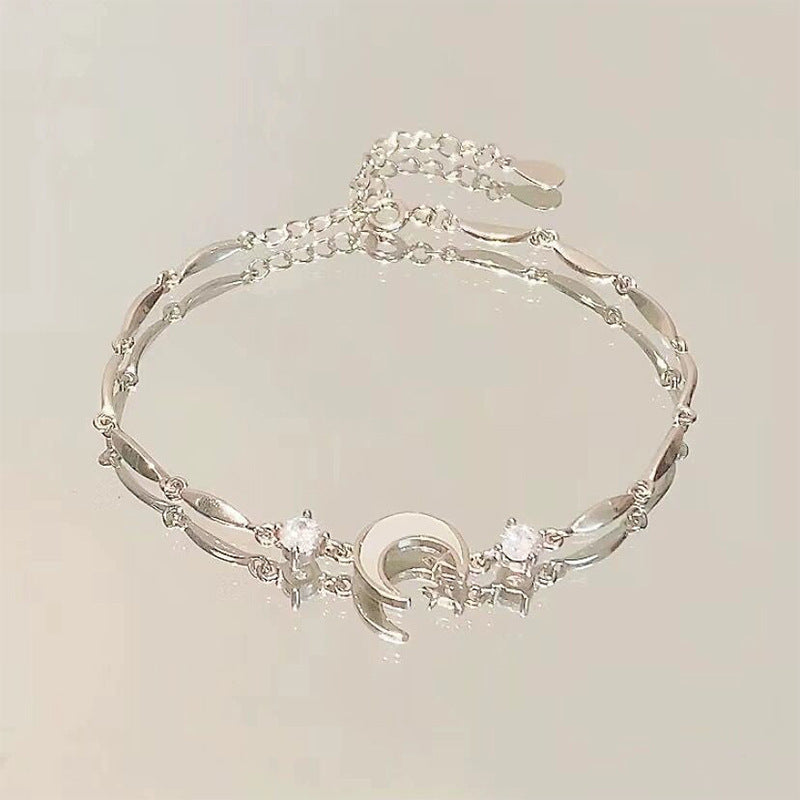 Wholesale Pink Cherry Blossom Bowknot Zircon Bracelet Alloy Fashion Jewelry Boutique Resale