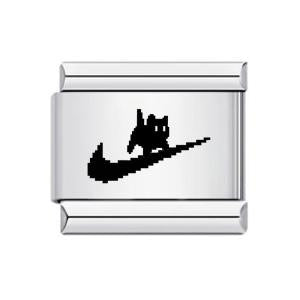 Wholesale 9mm Italian Charm Starter Bracelets DIY square Single Section Creative Stainless Steel Composable Bracelet