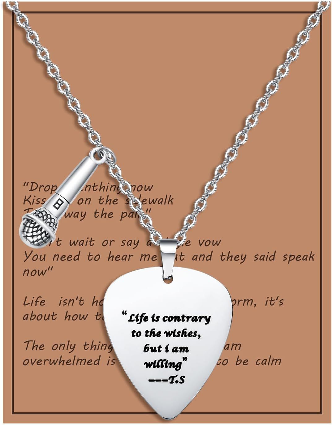 Wholesale Alloy Guitar  Necklace