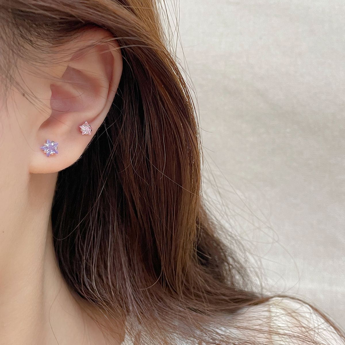 Wholesale Zircon Earrings for Ear Piercing Combination Set