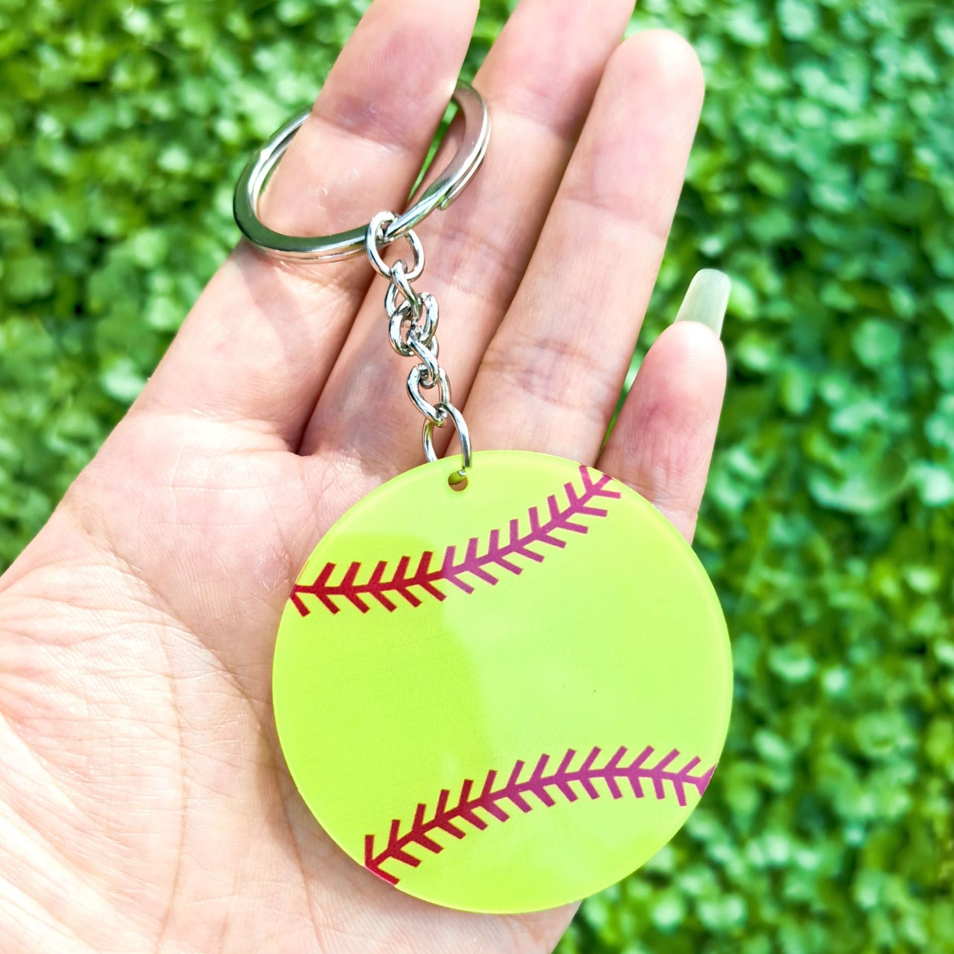 Wholesale Acrylic Football Baseball Basketball Rugby Volleyball Keychains ACC-KC-XiaoCha002